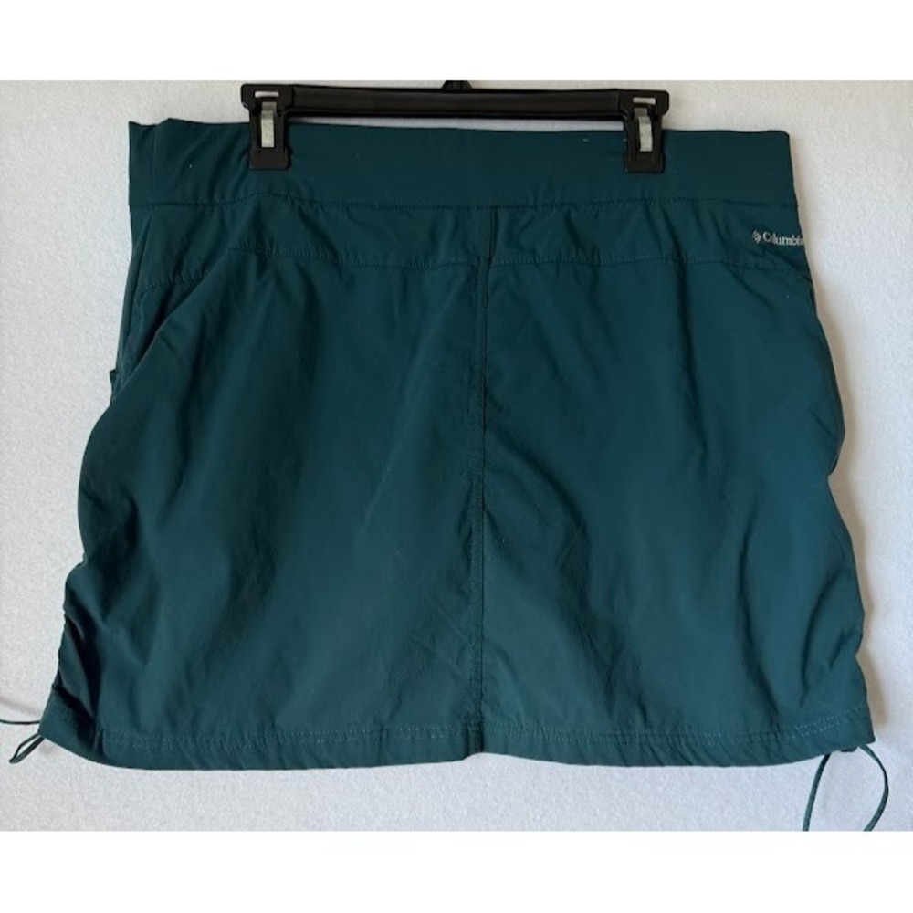 Columbia‎ Skort Women XL Green Stretch Drawstring Hem Outdoor Activewear - Picture 2 of 16